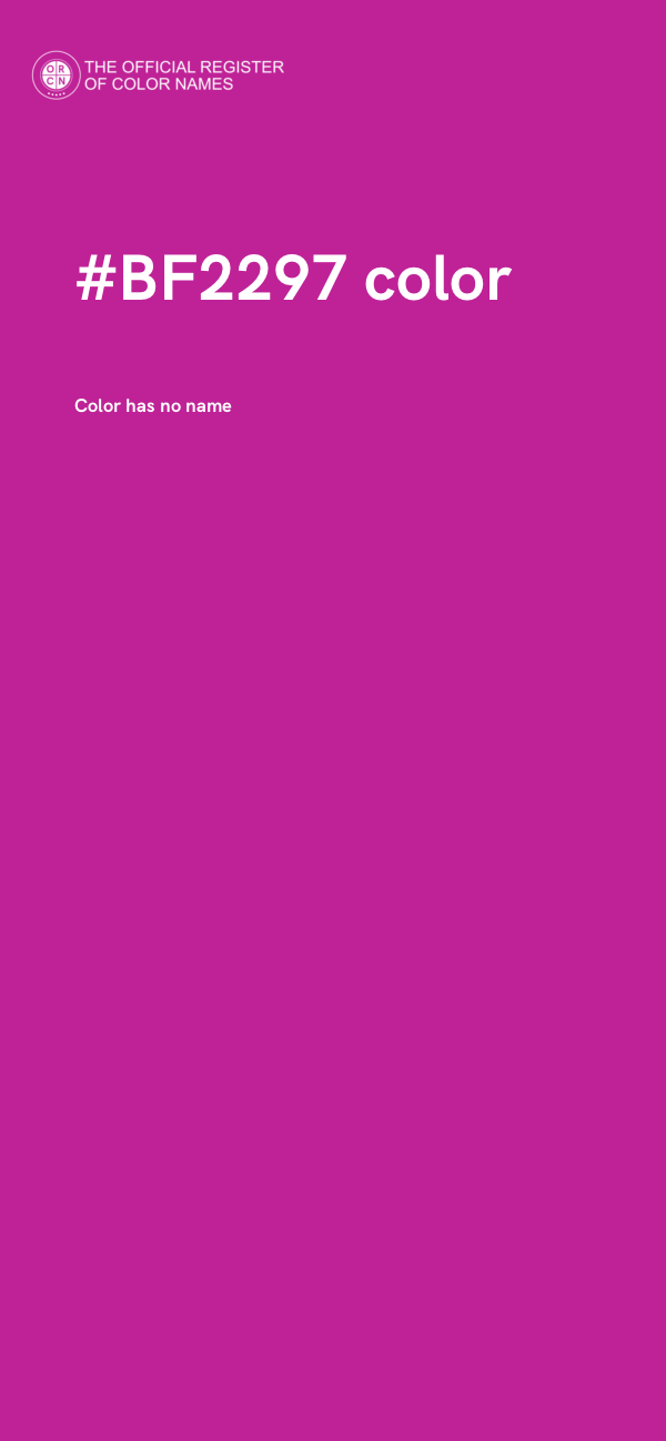 #BF2297 color image