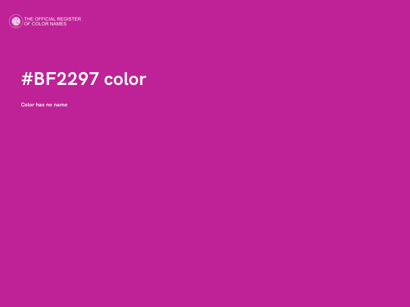 #BF2297 color image