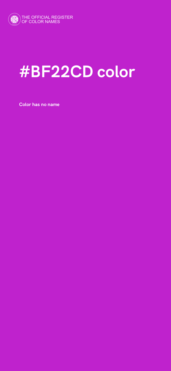 #BF22CD color image
