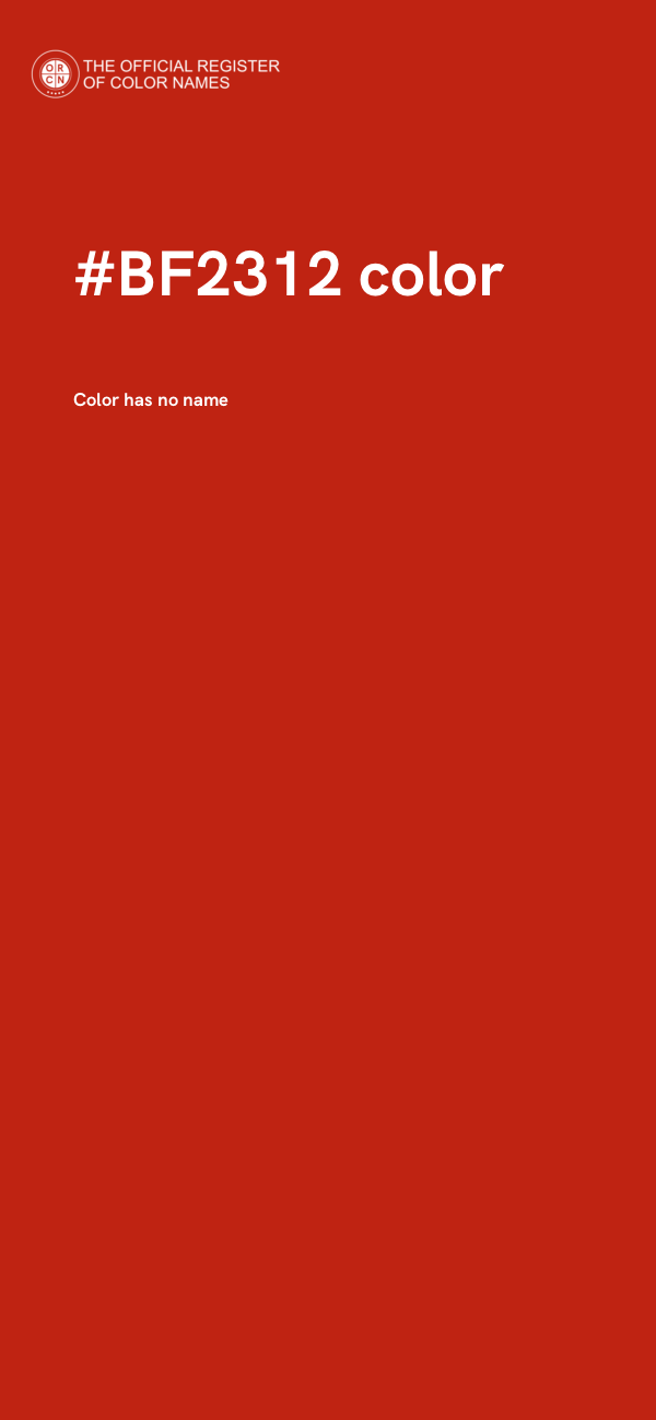 #BF2312 color image
