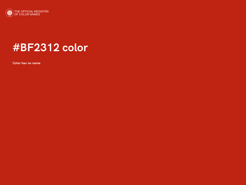 #BF2312 color image