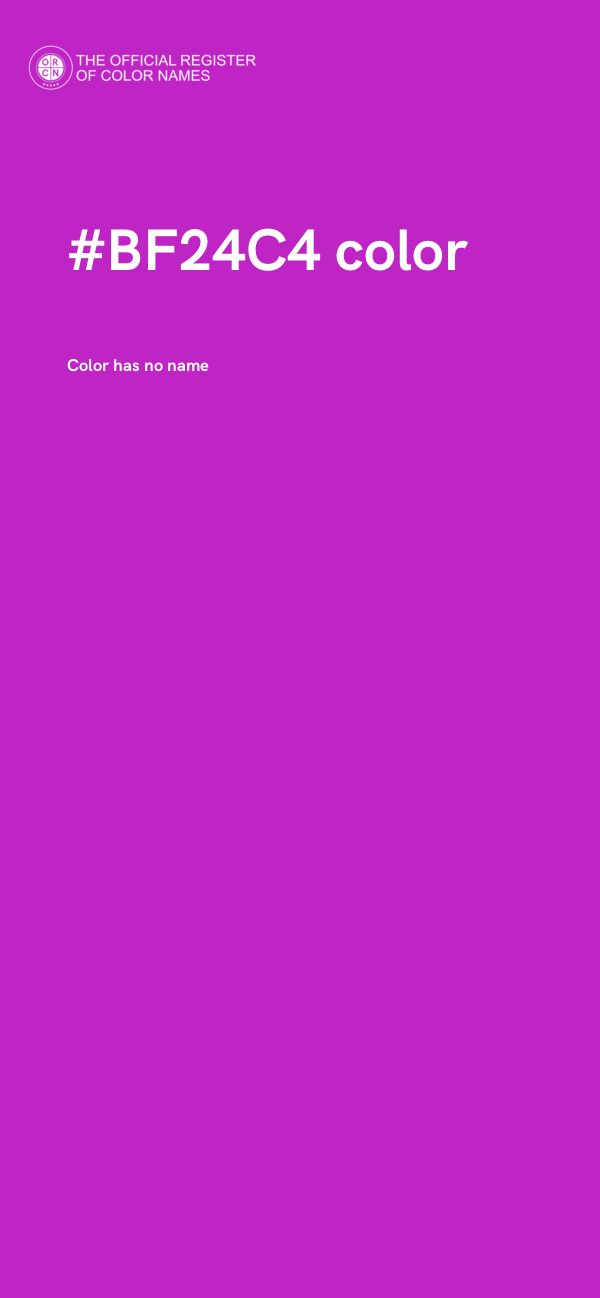 #BF24C4 color image