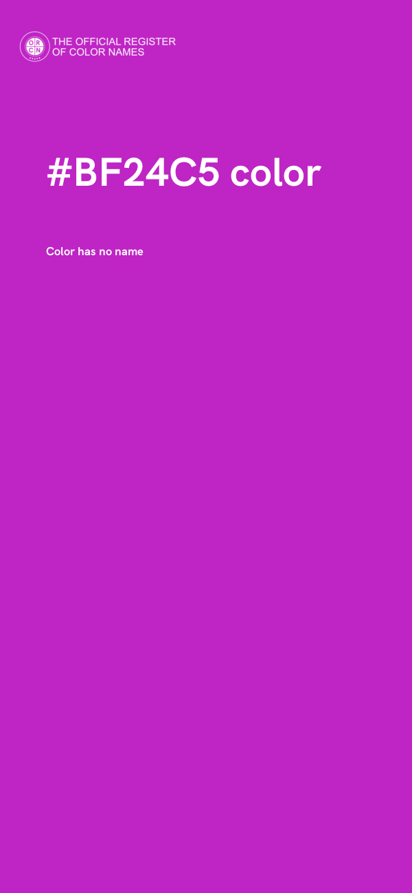 #BF24C5 color image