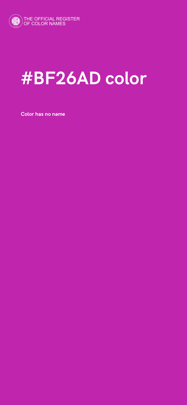 #BF26AD color image