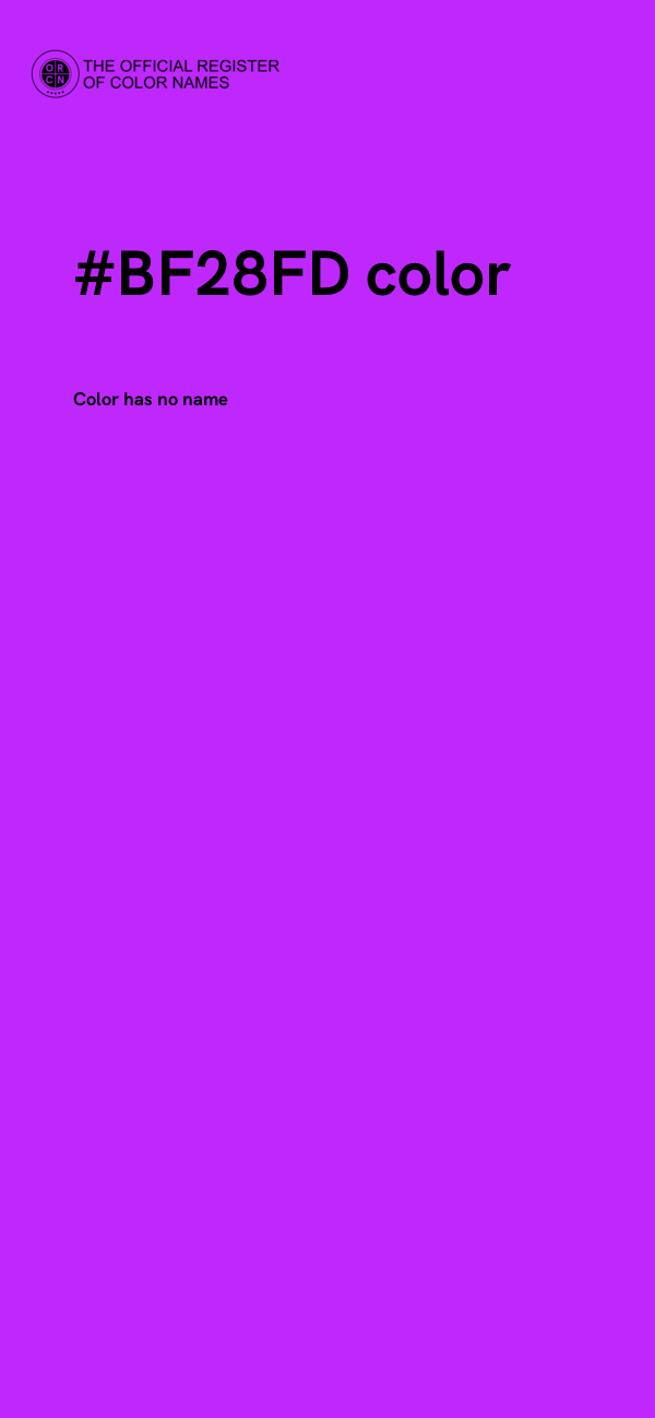 #BF28FD color image
