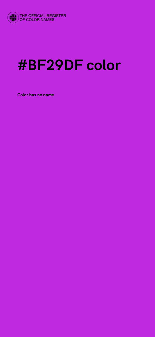 #BF29DF color image