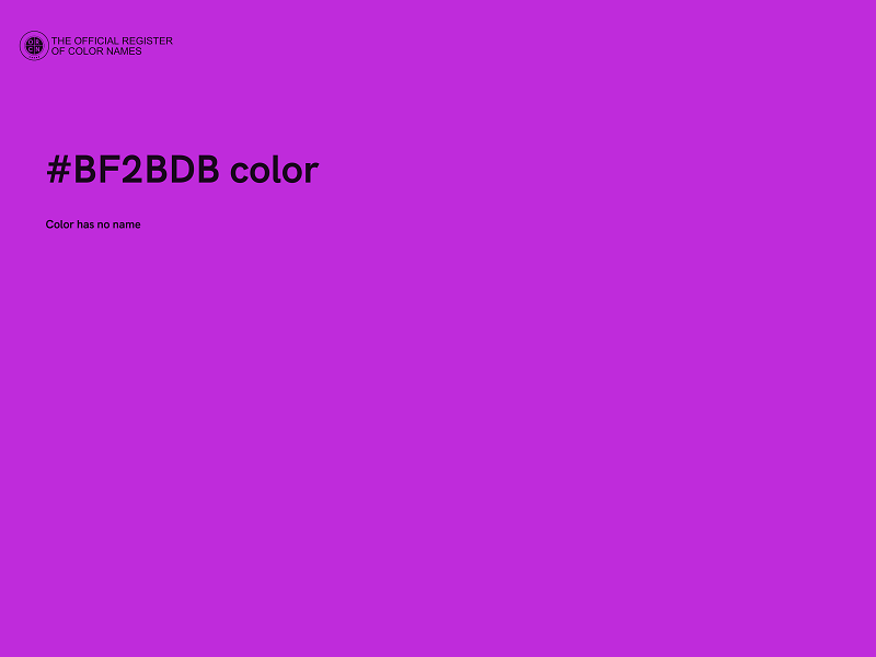 #BF2BDB color image