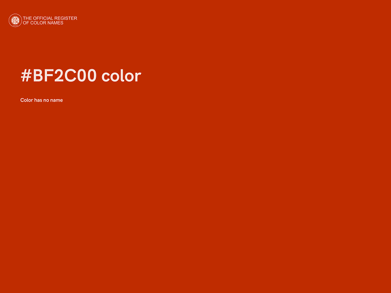 #BF2C00 color image