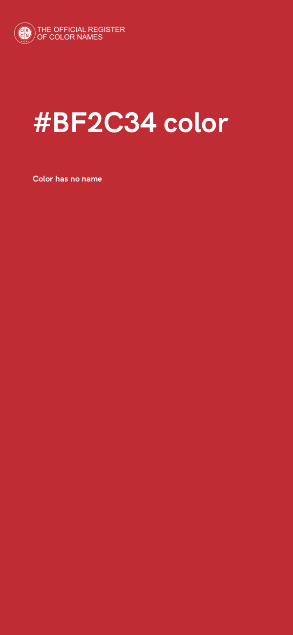 #BF2C34 color image