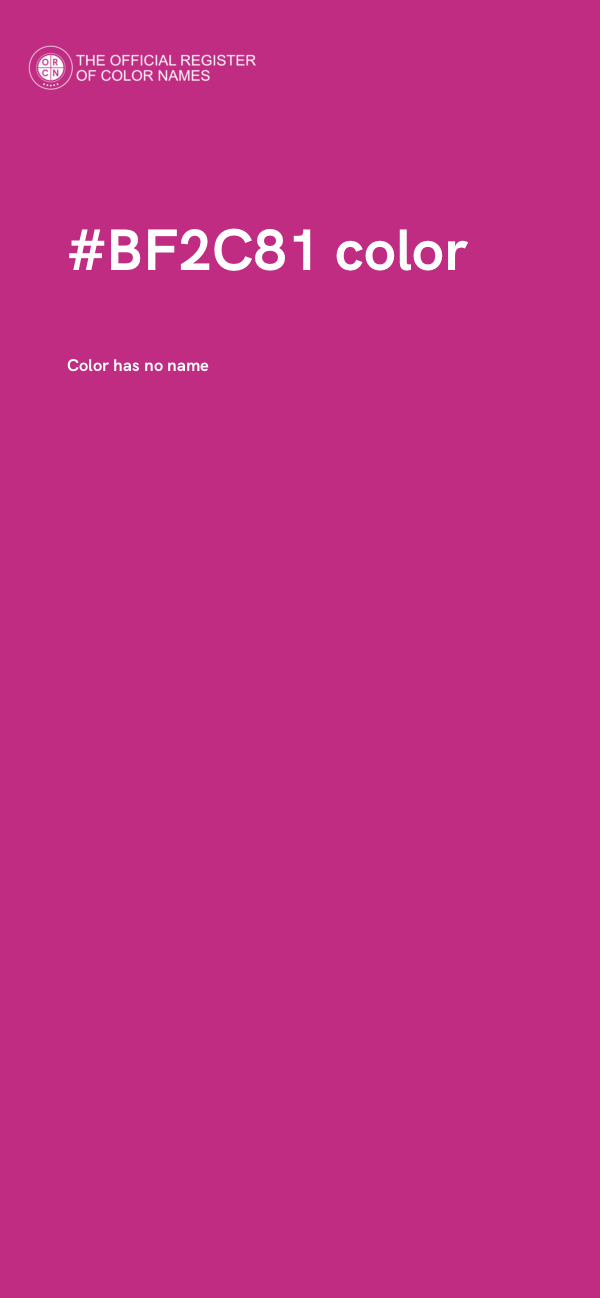 #BF2C81 color image