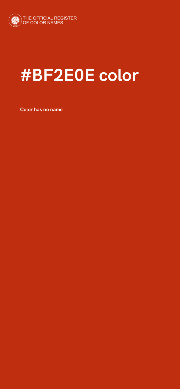 #BF2E0E color image