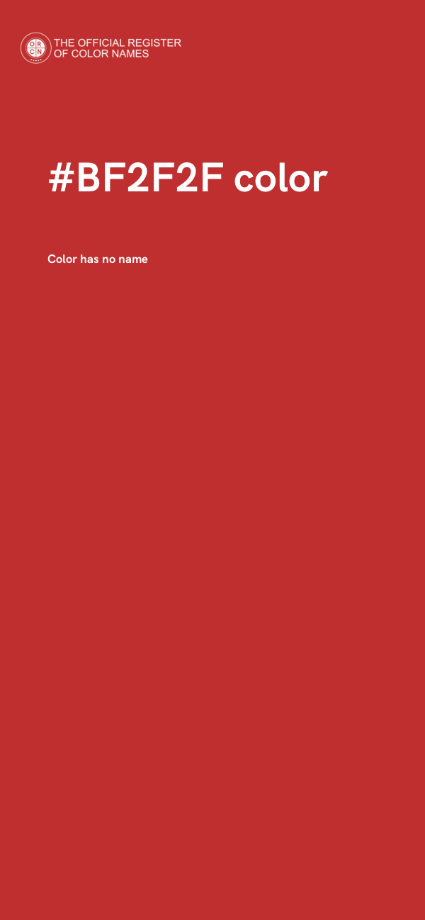 #BF2F2F color image