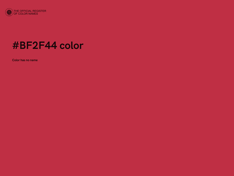 #BF2F44 color image