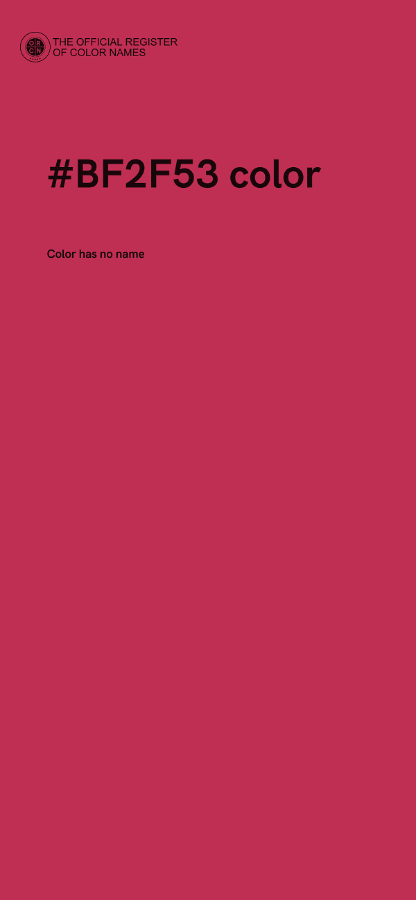 #BF2F53 color image