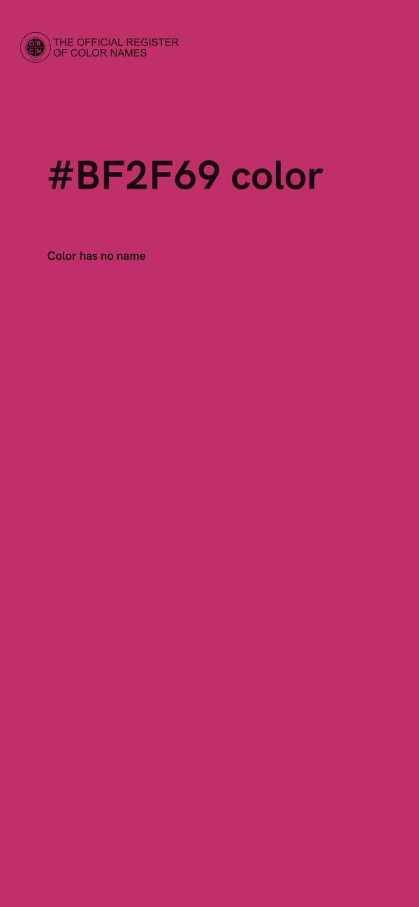 #BF2F69 color image