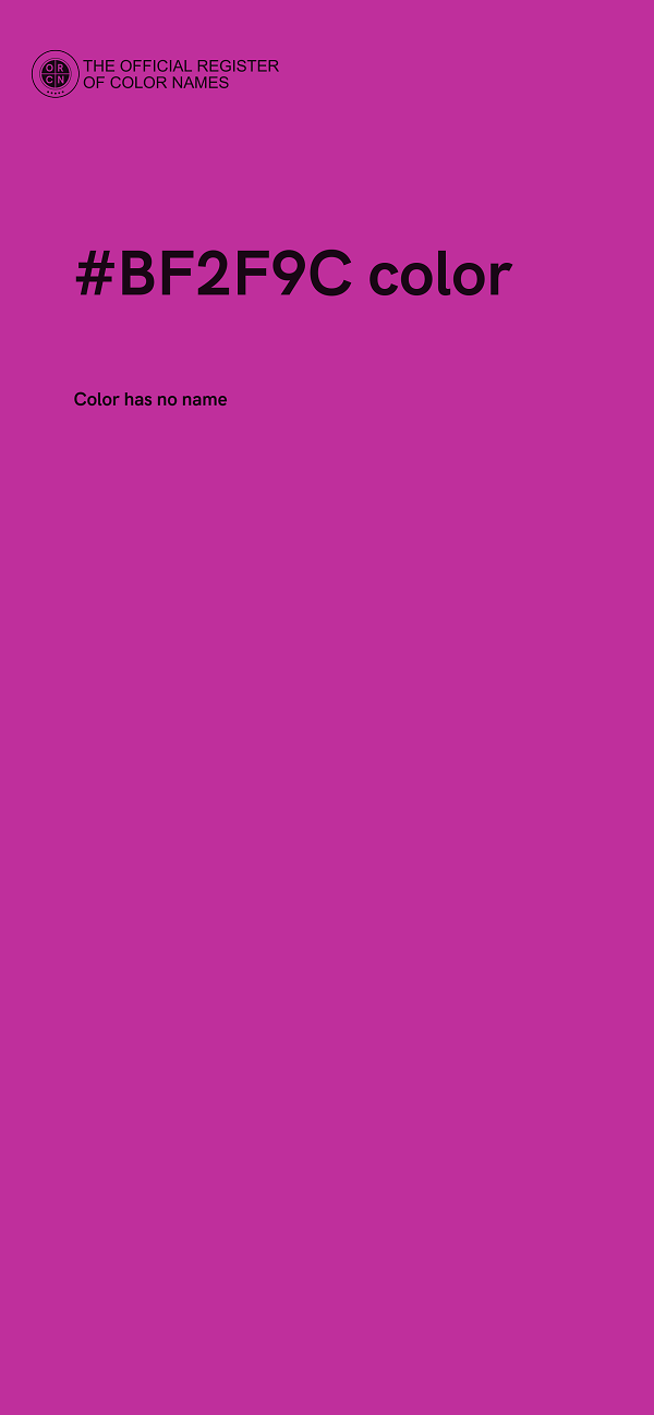 #BF2F9C color image