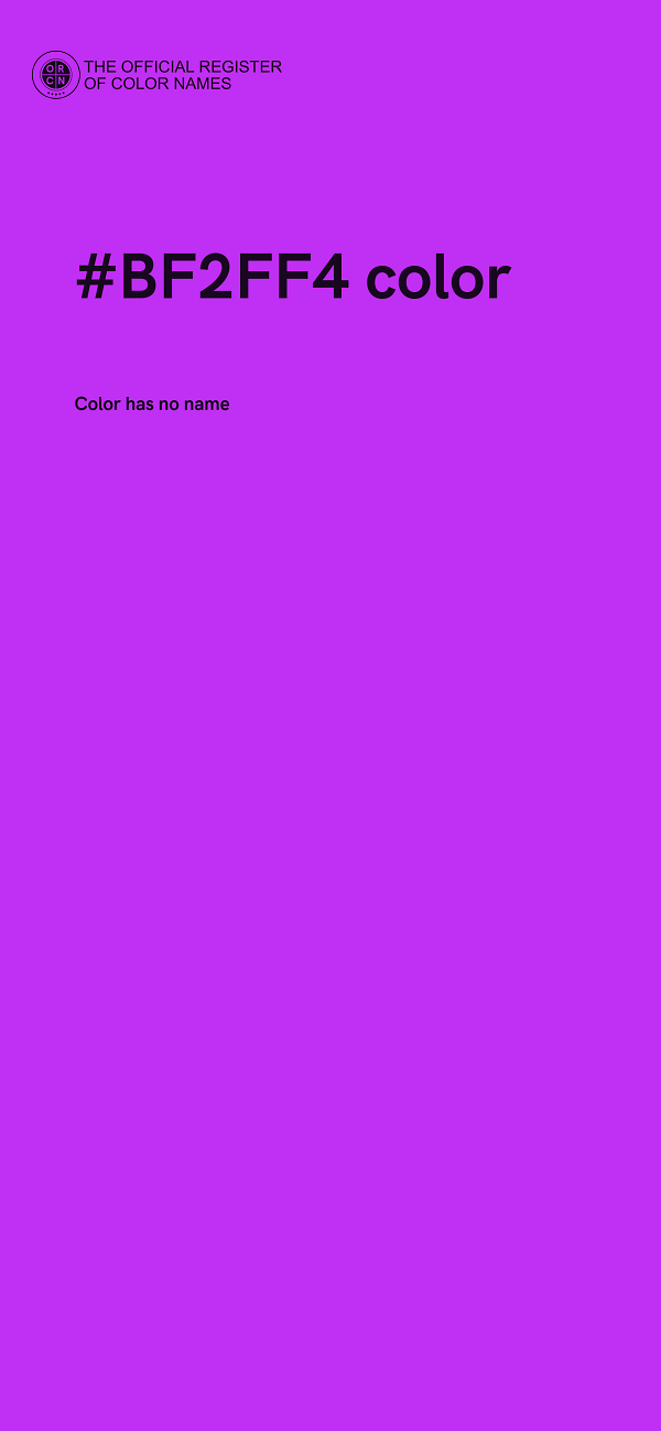 #BF2FF4 color image