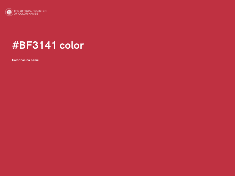 #BF3141 color image