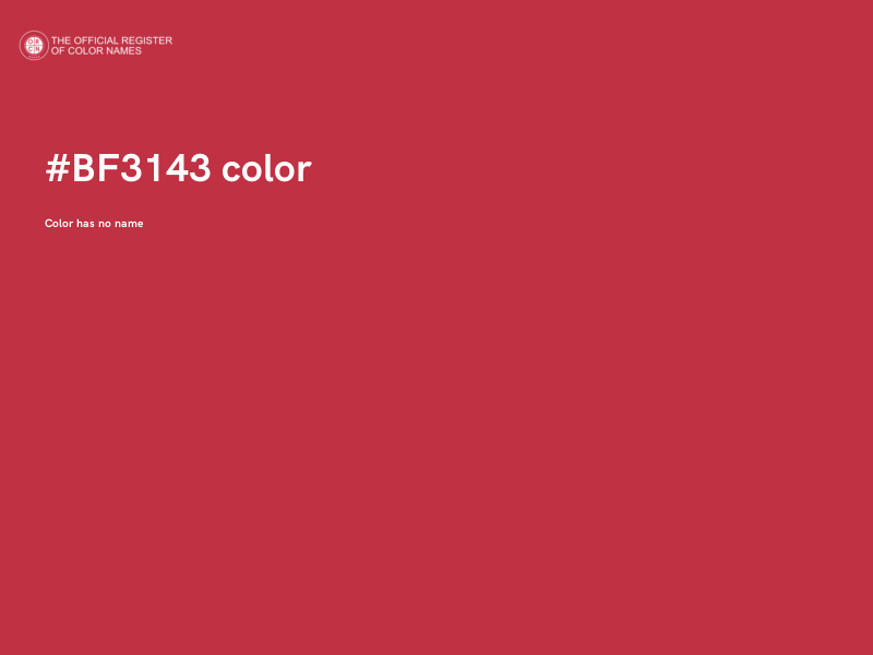 #BF3143 color image