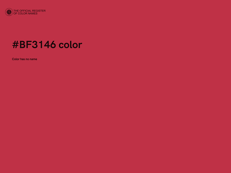 #BF3146 color image