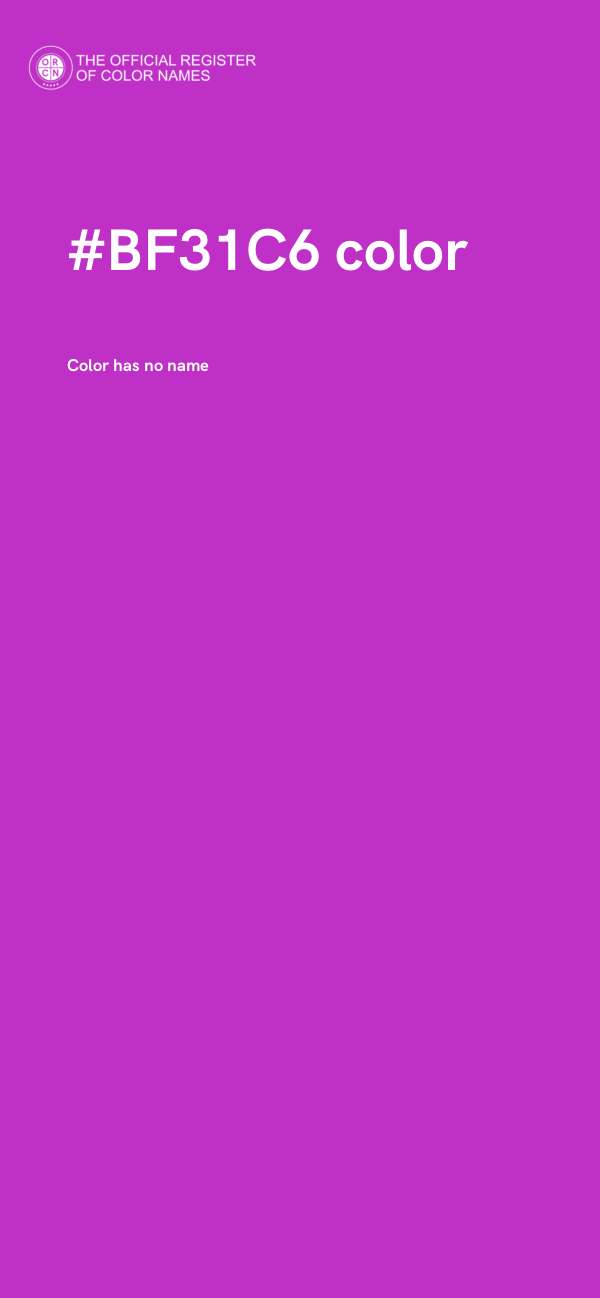 #BF31C6 color image
