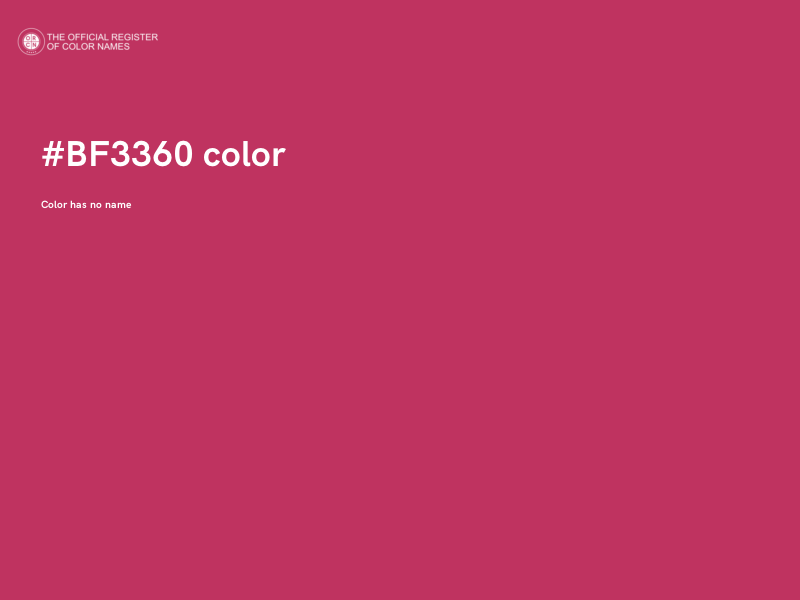 #BF3360 color image