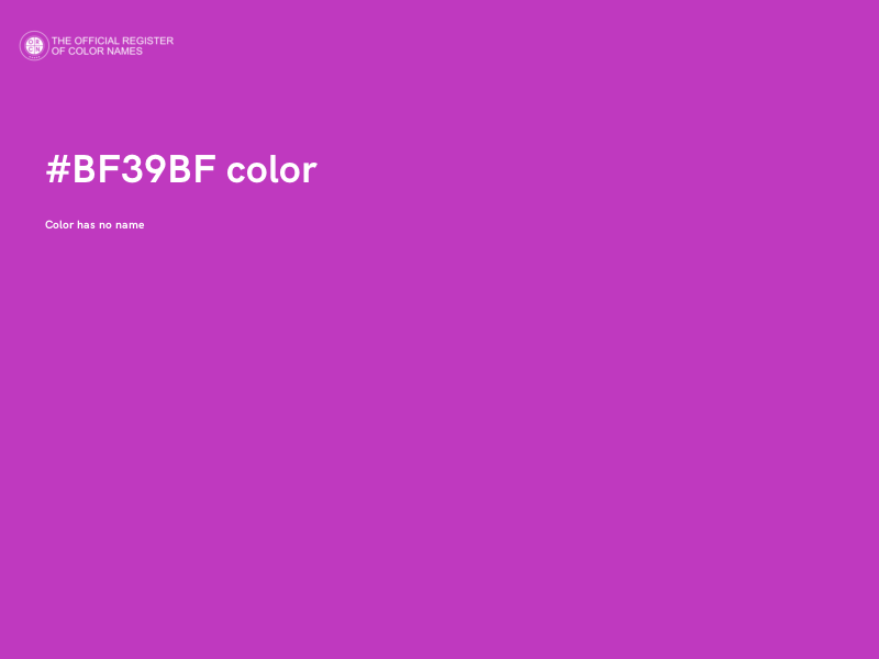 #BF39BF color image