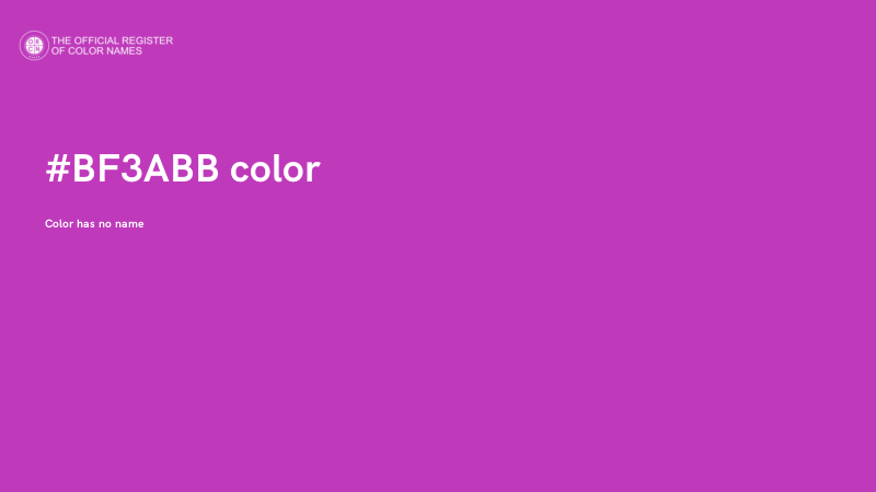 #BF3ABB color image