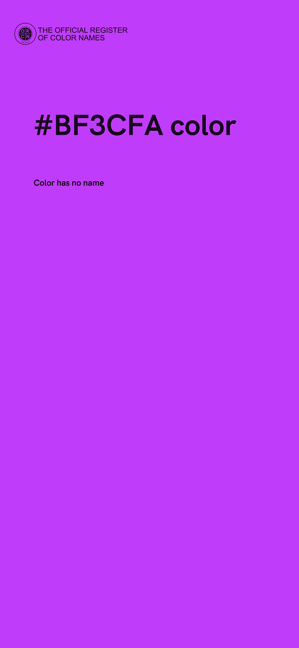 #BF3CFA color image