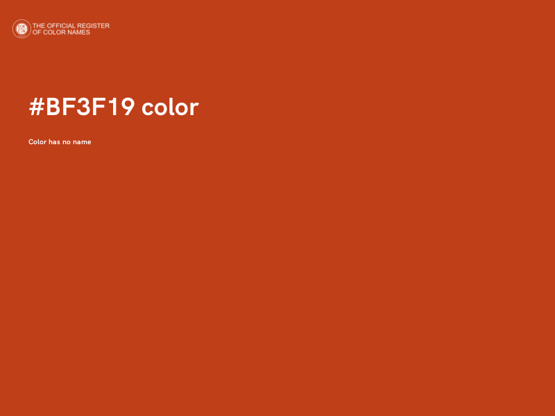 #BF3F19 color image