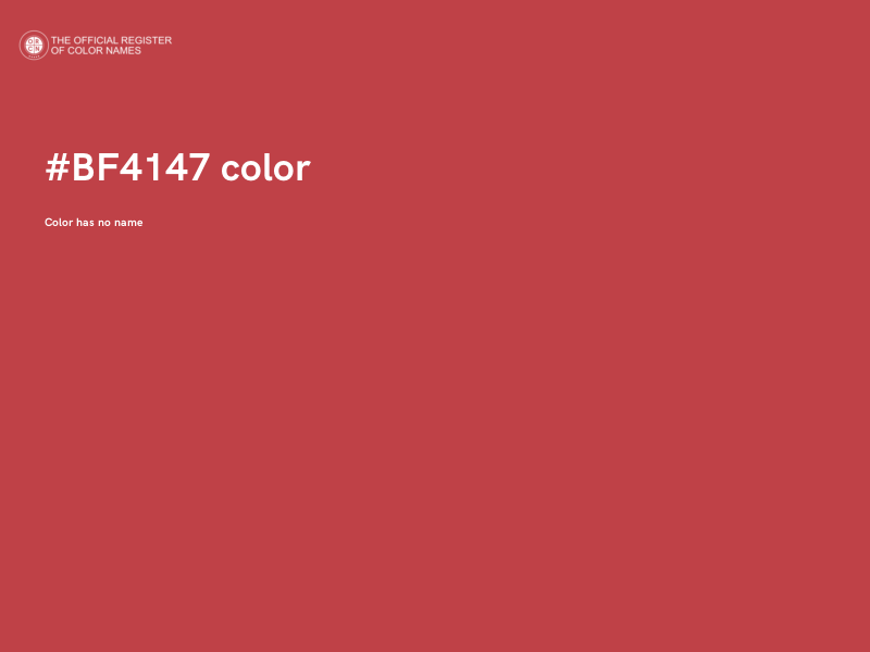 #BF4147 color image