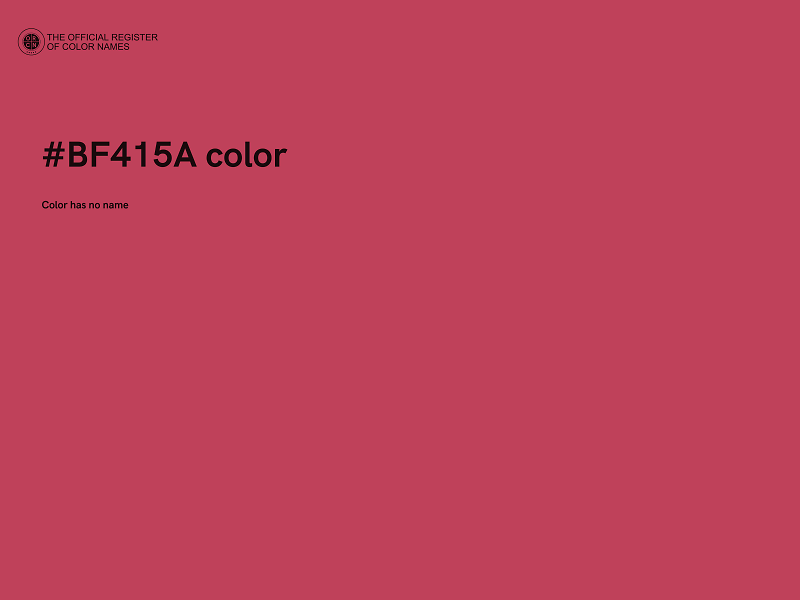 #BF415A color image