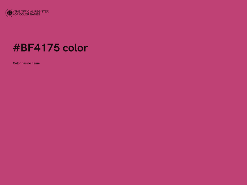 #BF4175 color image