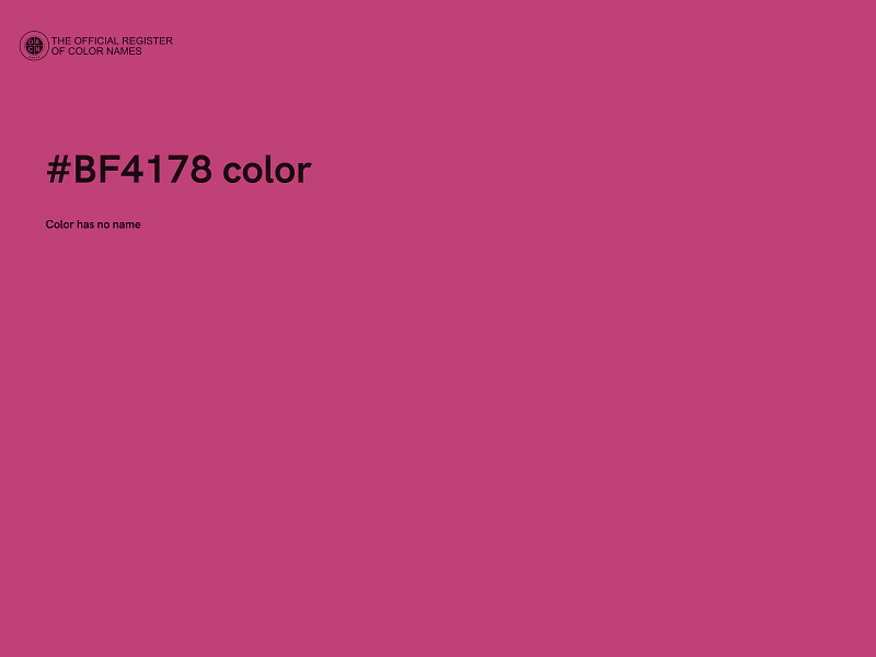 #BF4178 color image
