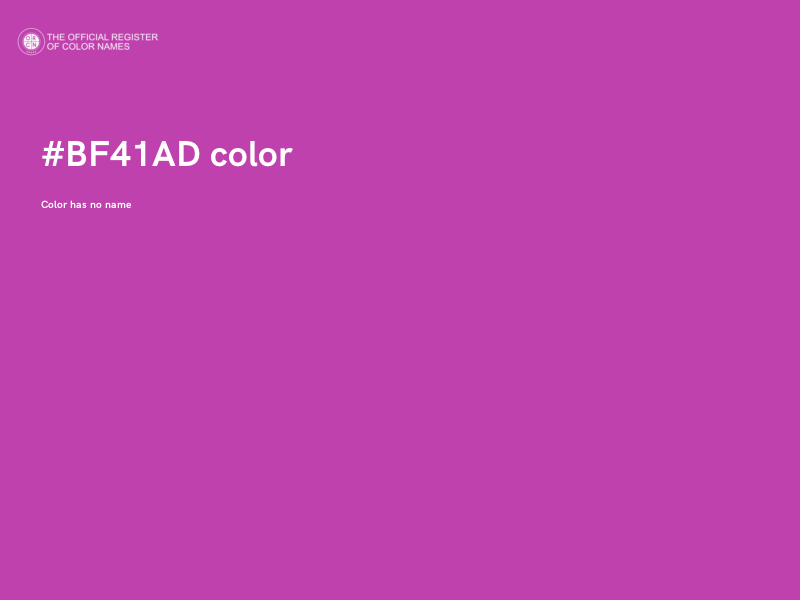 #BF41AD color image