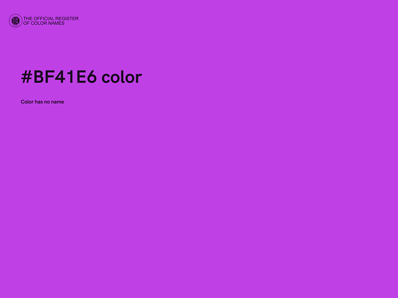 #BF41E6 color image