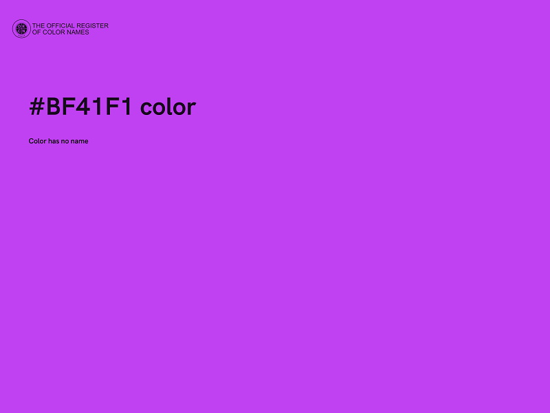 #BF41F1 color image