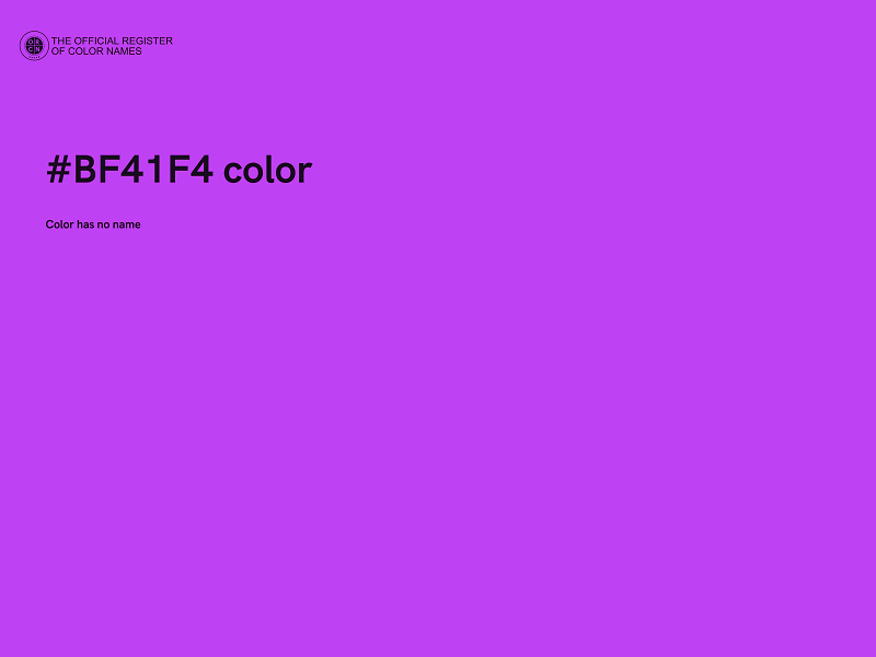 #BF41F4 color image