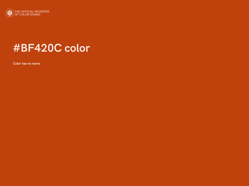#BF420C color image