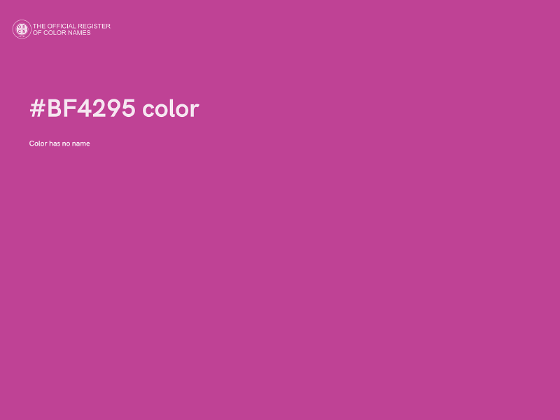 #BF4295 color image