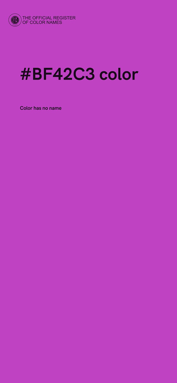 #BF42C3 color image