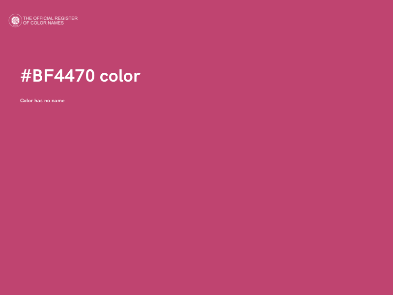#BF4470 color image