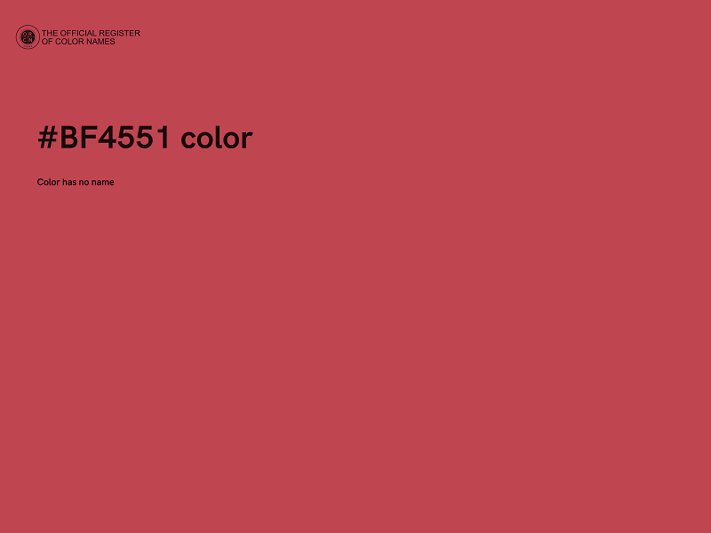 #BF4551 color image