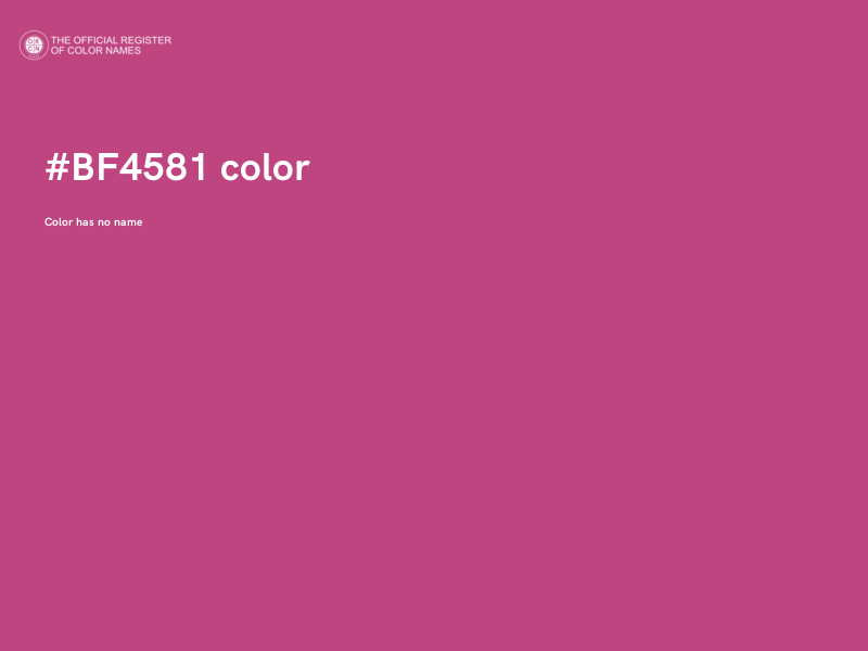 #BF4581 color image