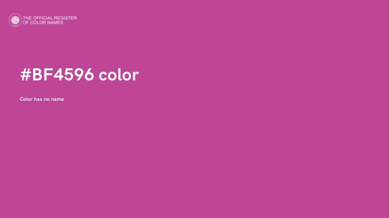#BF4596 color image