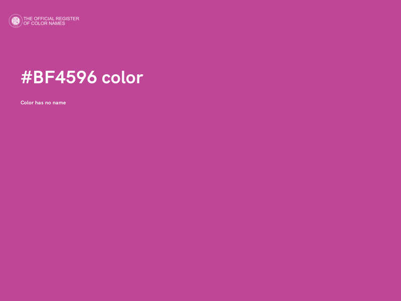 #BF4596 color image
