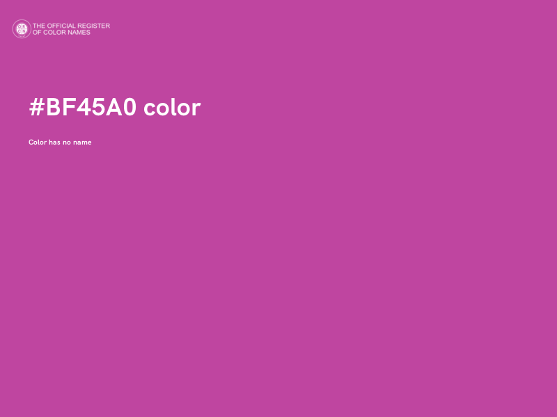 #BF45A0 color image