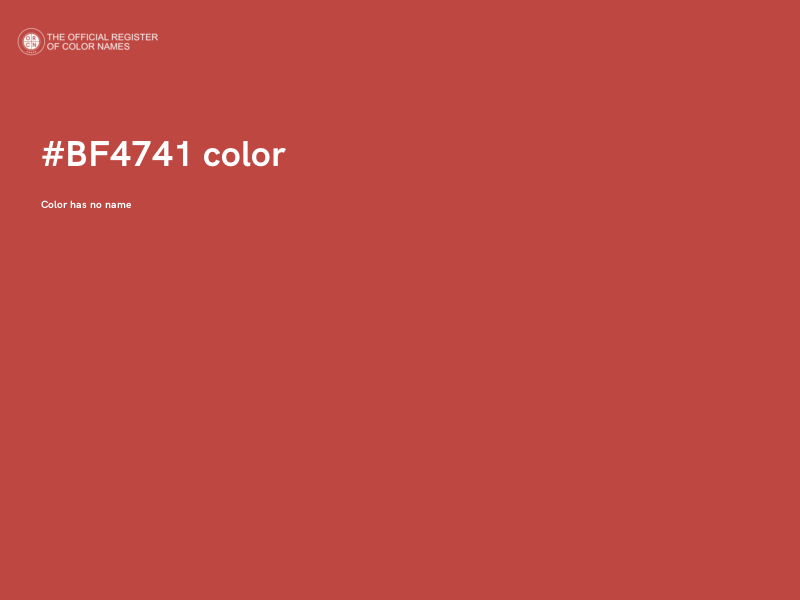 #BF4741 color image