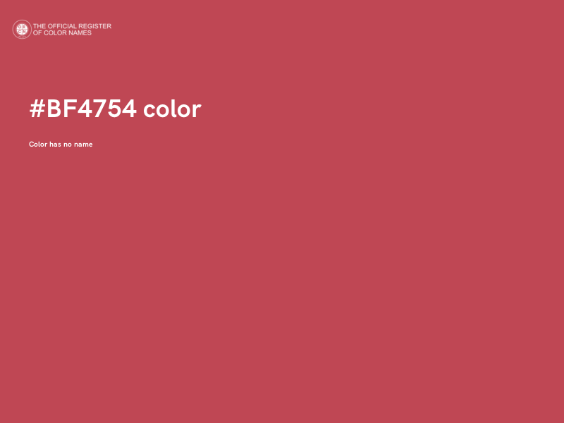 #BF4754 color image