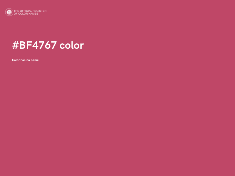 #BF4767 color image